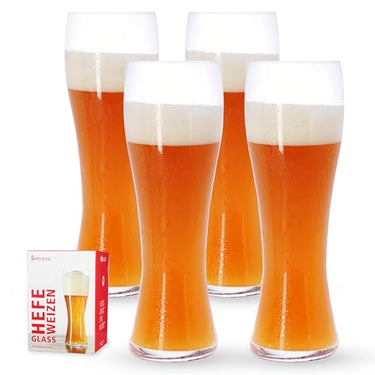 Spiegelau & Nachtmann, 4-teiliges Hefeweizenglas-Set, Kristallglas, 4991975, Beer Classics im Sale